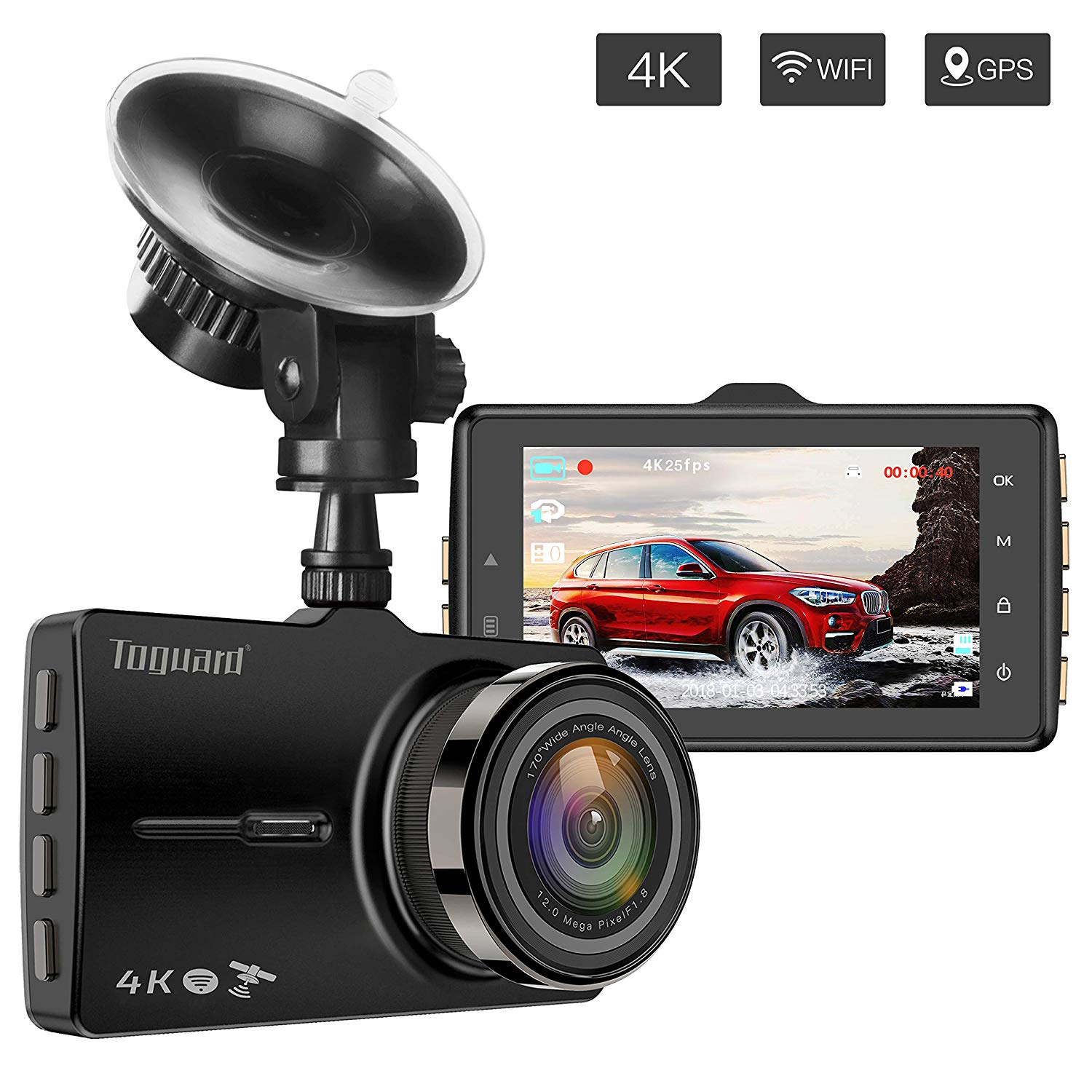 Wifi dash cam. Dash camera wifi.
